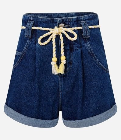 Short Baggy en Jeans con Cinturón Cordón 5