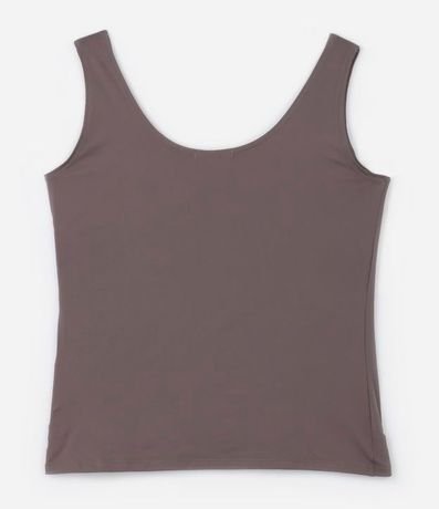 Blusa Musculosa en Poliamida con Breteles Anchos Curve & Plus Size 5