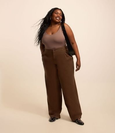 Blusa Musculosa en Poliamida con Breteles Anchos Curve & Plus Size 2