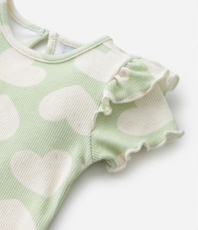 Blusa Infantil Acanalada con Volados - Talle 3 a 18 meses 5