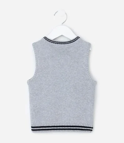 Chaleco Infantil en Punto con Textura - Talle 1 a 5 años 3