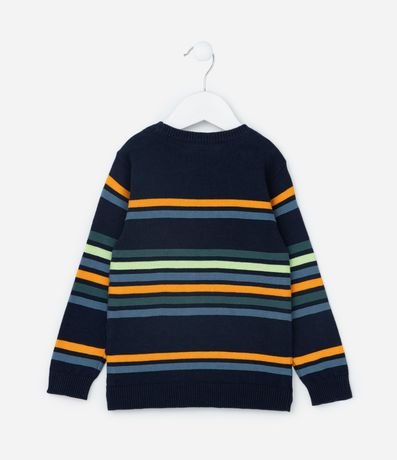 Suéter Infantil en Punto Listrado - Talle 1 a 4 años 2