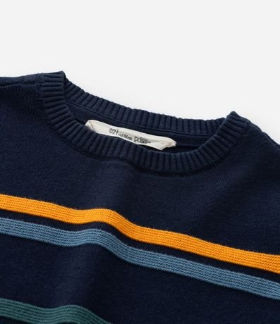 Suéter Infantil en Punto Listrado - Talle 1 a 4 años 4