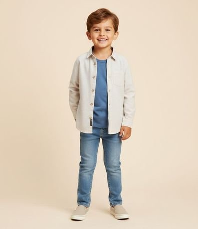 Camisa Básica Infantil en Oxford con Bolsillo - Talle 1 a 5/6 años 1