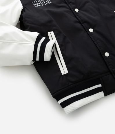 Campera Bomber Infantil con Bordado Frente y Espalda - Talle 5 a 14  Anos 8