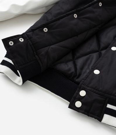 Campera Bomber Infantil con Bordado Frente y Espalda - Talle 5 a 14  Anos 3