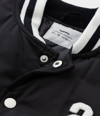 Campera Bomber Infantil con Bordado Frente y Espalda - Talle 5 a 14  Anos 7