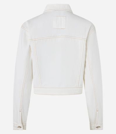 Campera en Sarga con Botones y Bolsillos en el Pecho 5