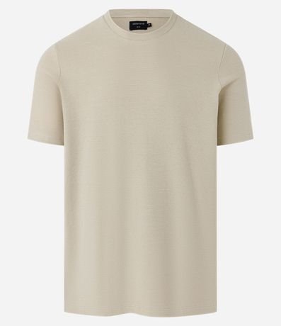 Remera Slim en Algodón con Textura Acanalada 7