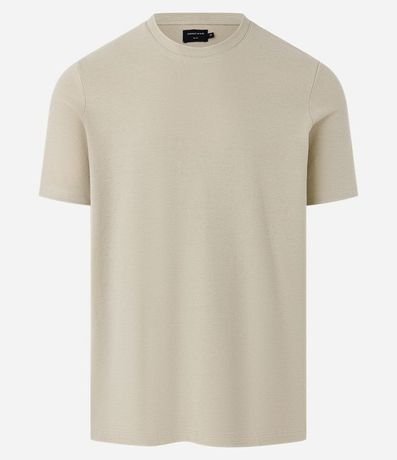 Remera Slim en Algodón con Textura Acanalada 5