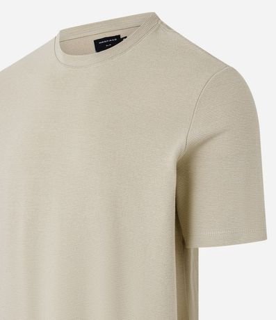 Remera Slim en Algodón con Textura Acanalada 6