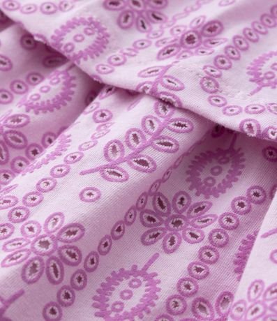 Pollera Infantil con Volados Broderie - Talle 5 a 14 años 3