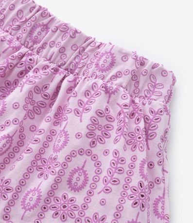 Pollera Infantil con Volados Broderie - Talle 5 a 14 años 4