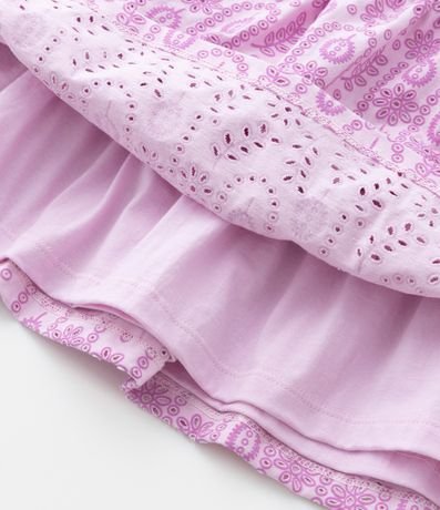 Pollera Infantil con Volados Broderie - Talle 5 a 14 años 10
