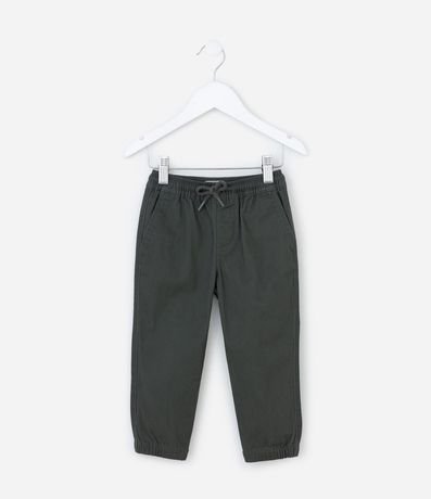 Pantalón Jogger Infantil en Sarga con Lazo - Talle 5 a 14 años