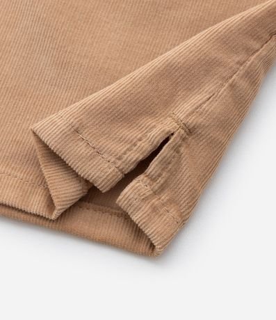 Camisa Infantil en Terciopelo Cotelê con pequeño bolsillo - Talle 1 a 6 años 4