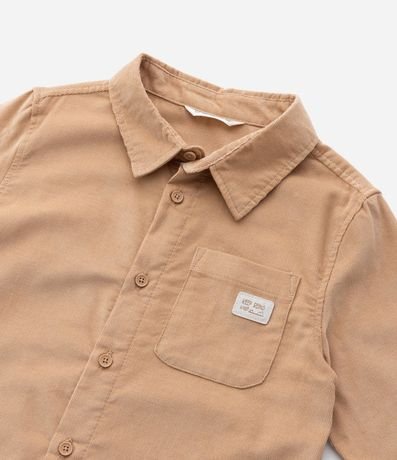Camisa Infantil en Terciopelo Cotelê con pequeño bolsillo - Talle 1 a 6 años 7