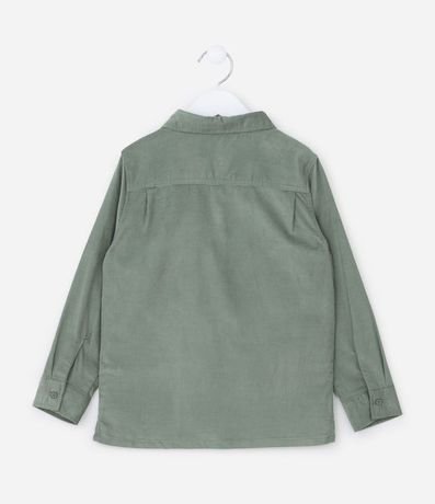 Camisa Infantil en Terciopelo Cotelê con pequeño bolsillo - Talle 1 a 6 años 2