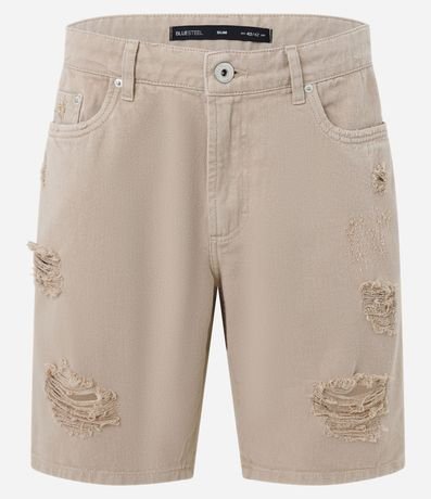 Bermuda Slim Destroyed con Rotos y Bolsillo