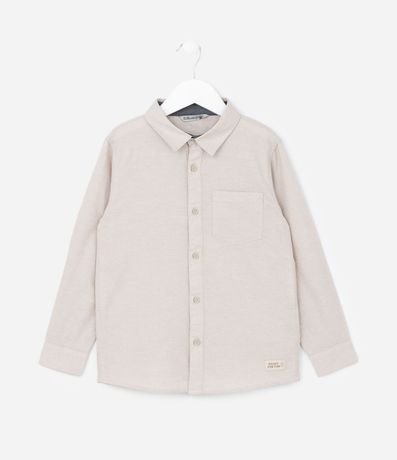 Camisa Básica Infantil en Oxford con Bolsillo - Talle 1 a 5/6 años
