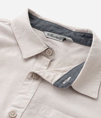 Camisa Básica Infantil en Oxford con Bolsillo - Talle 1 a 5/6 años 6