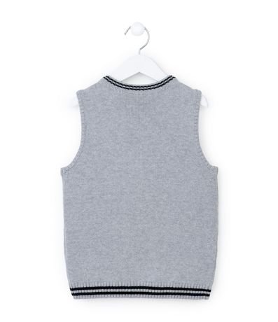 Chaleco Infantil en Punto con Textura - Talle 1 a 5 años 2