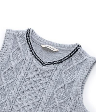 Chaleco Infantil en Punto con Textura - Talle 1 a 5 años 4