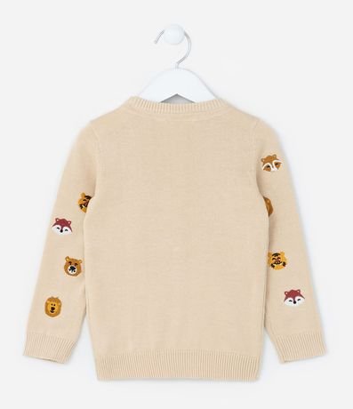 Suéter Infantil de Punto con Bordado de Animalitos - Talle 1 a 5 años 2