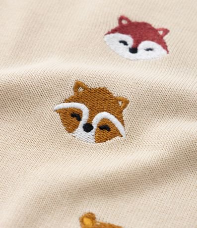 Suéter Infantil de Punto con Bordado de Animalitos - Talle 1 a 5 años 5