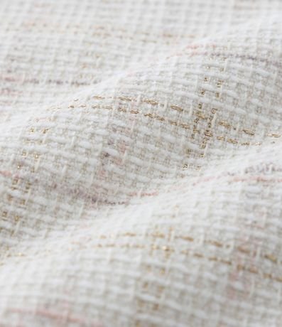 Vestido Infantil en Tweed de Cuadros con Botones de Strass - Talle 5 a 14 años 4