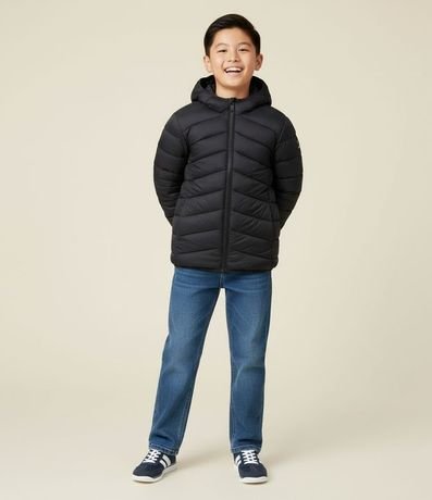 Campera Ultraleve Infantil con Capucha - Talle 5 a 14 años