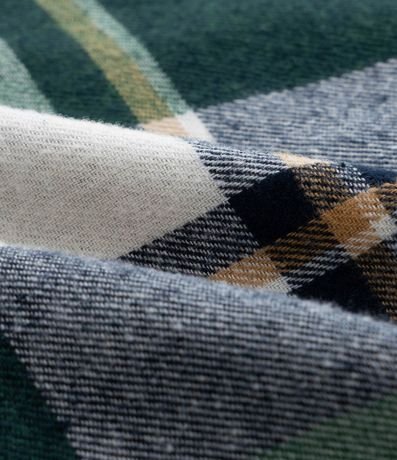 Camisa Infantil en Franela con Estampa de Cuadros - Talle 1 a 6 años 3