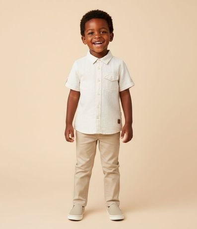 Camisa Infantil en Viscolino con Pequeño Bolsillo - Talle 1 a 4 años 1