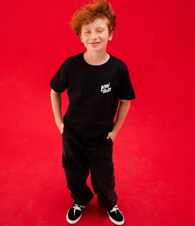 Remera Infantil con Estampa de Carpincho Skater - Talle 5 a 14 años 2