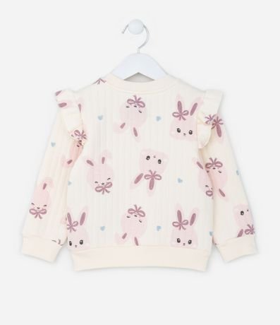Conjunto Infantil Capitoneado con Estampa de Coneja - Talle 1 a 5 años 3