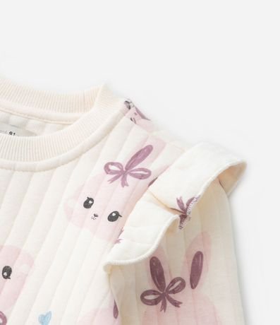 Conjunto Infantil Capitoneado con Estampa de Coneja - Talle 1 a 5 años 5