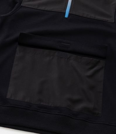 Saco Infantil en Algodón con Cremallera Contrastante - Talle 5 a 14 años 5