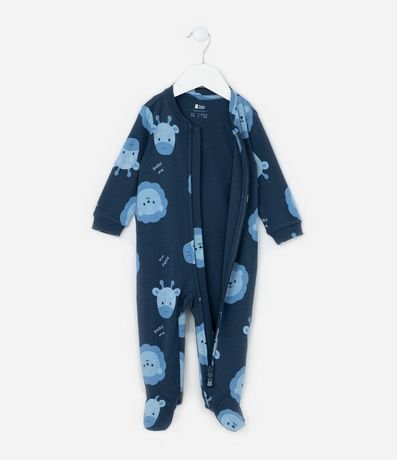 Mono Infantil en Suedine con Pie y Estampa Animalitos - Talle RN a 24 meses 2