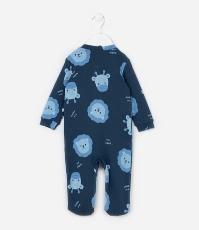 Mono Infantil en Suedine con Pie y Estampa Animalitos - Talle RN a 24 meses 3