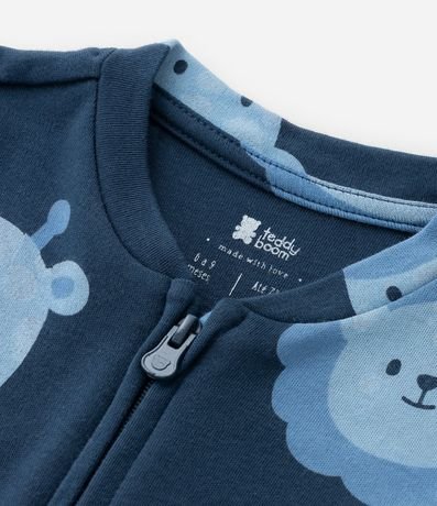 Mono Infantil en Suedine con Pie y Estampa Animalitos - Talle RN a 24 meses 7