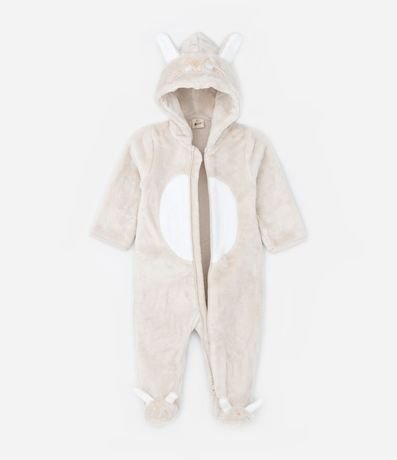 Mono Infantil en Fleece con Capucha y Orejitas - Talle 0 a 24 meses 2