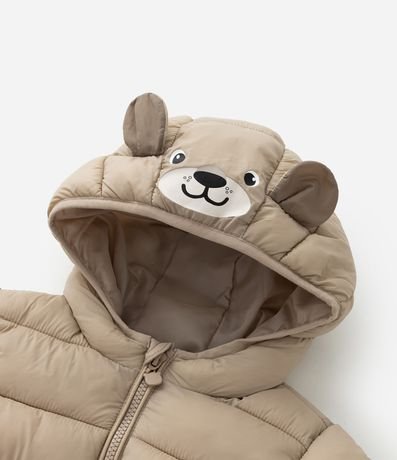 Campera Infantil con Capucha Interactivo de Osito - Talle 1 a 5 años 3