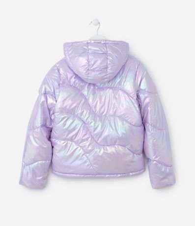 Campera Puffer Infantil Holográfica - Talle 5 a 14 años 2