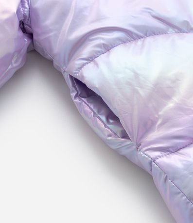 Campera Puffer Infantil Holográfica - Talle 5 a 14 años 3