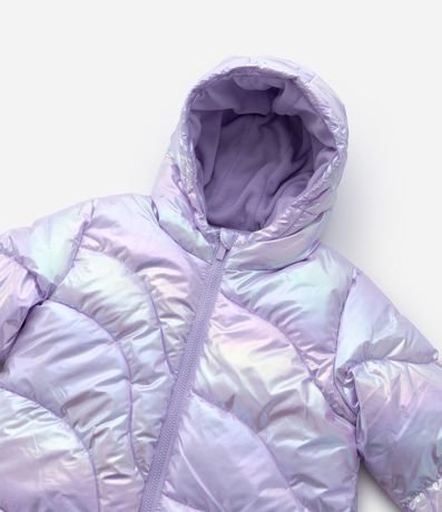 Campera Puffer Infantil Holográfica - Talle 5 a 14 años 5