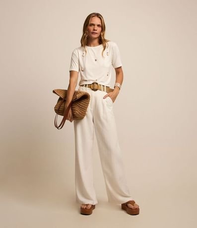 Blusa en Viscosa con Abalorios y Caracoles 2