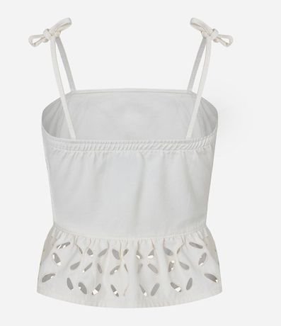 Top de Bretel en Sarga y Bajo con Bordado 5