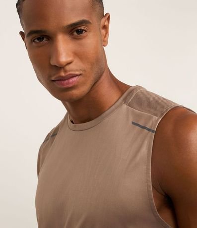 Musculosa Regular Deportiva con Estampa Heat Print 3