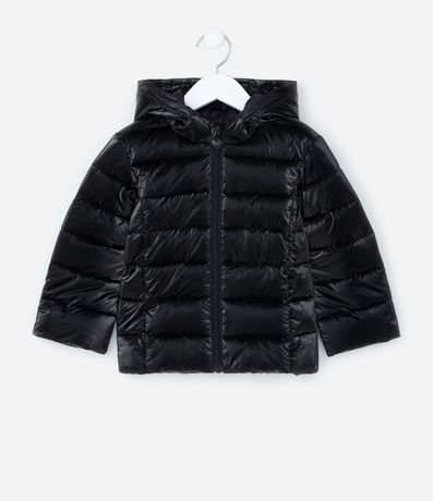 Campera Puffer Infantil en Microfibra con Capucha - Talle 1 a 5 años