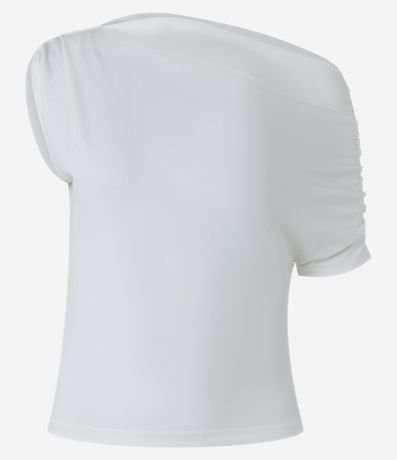 Blusa en Crepé con Escote Asimétrico y Manga Única 6